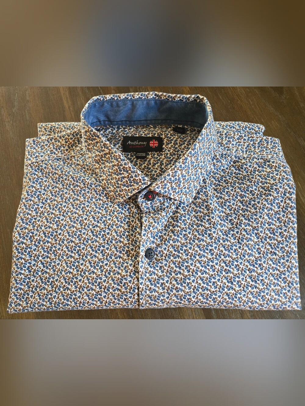 🇬🇧ANTHONY OF LONDON Cotton Shapped Shirt For Men